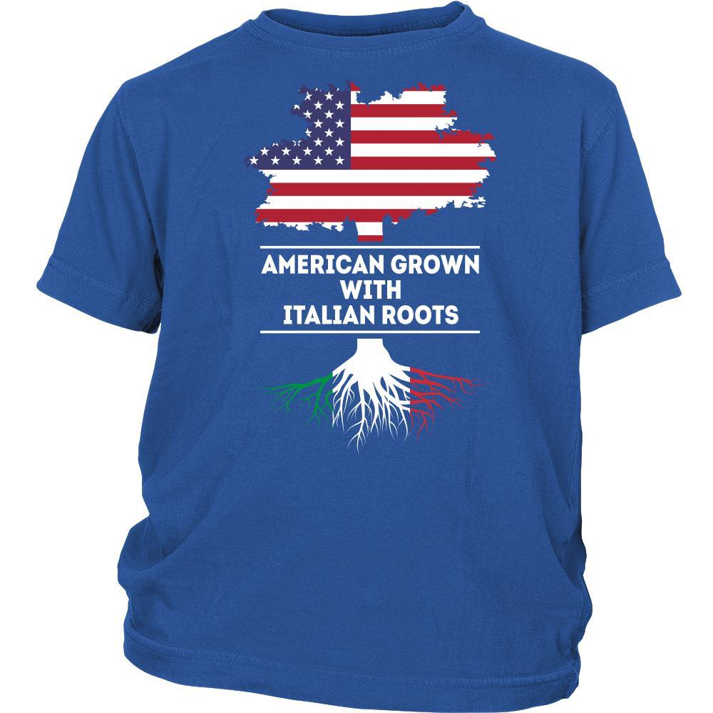 American grown with Italian Roots - Kids-T-shirt-Teelime | shirts-hoodies-mugs