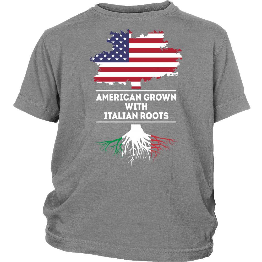 American grown with Italian Roots - Kids-T-shirt-Teelime | shirts-hoodies-mugs