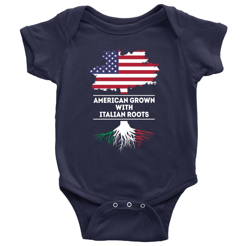 American grown with Italian Roots - Kids-T-shirt-Teelime | shirts-hoodies-mugs