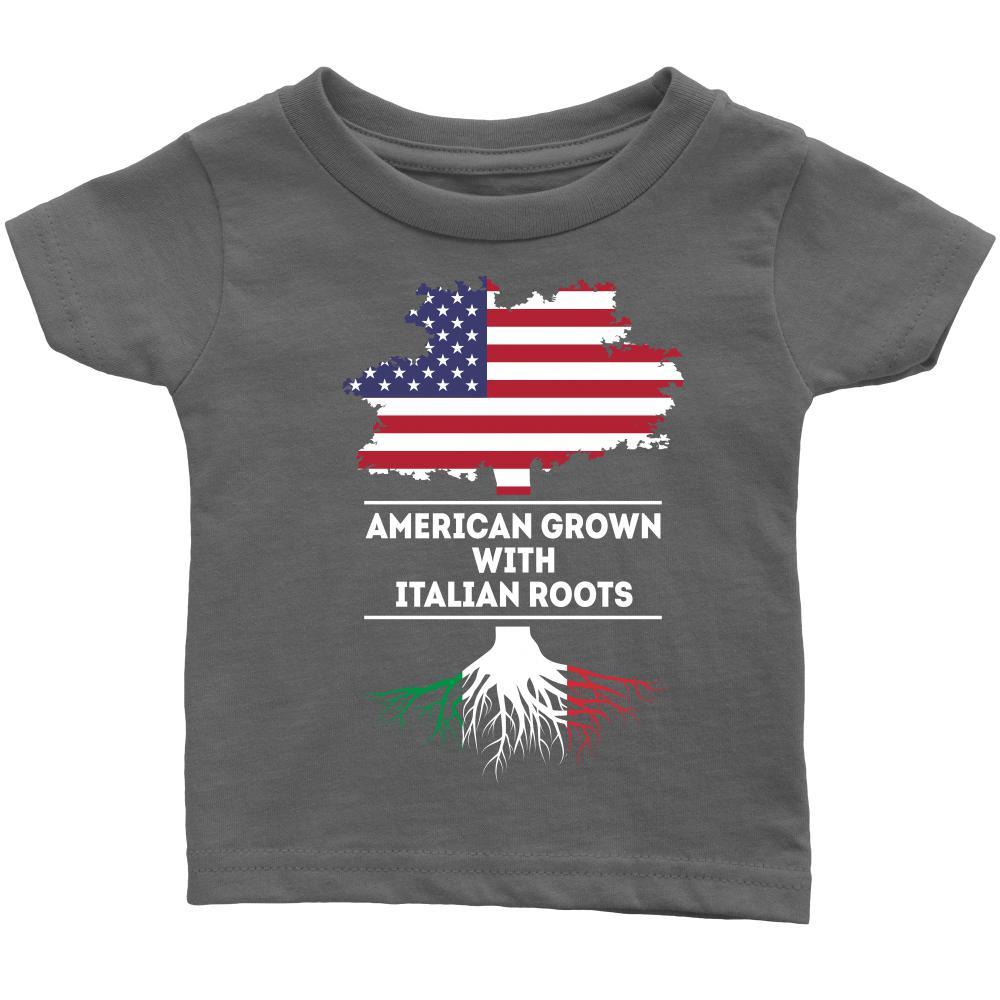 American grown with Italian Roots - Kids-T-shirt-Teelime | shirts-hoodies-mugs