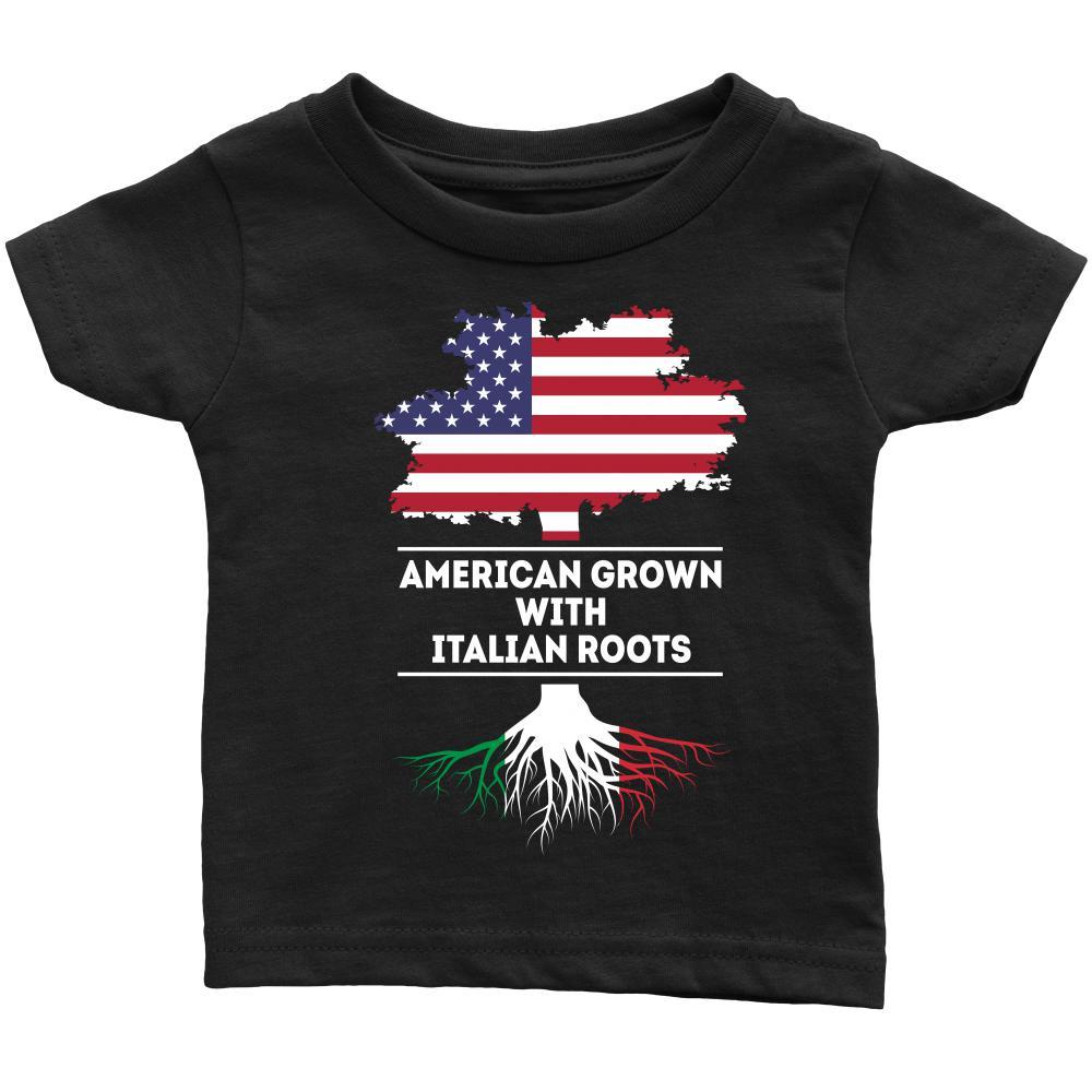 American grown with Italian Roots - Kids-T-shirt-Teelime | shirts-hoodies-mugs