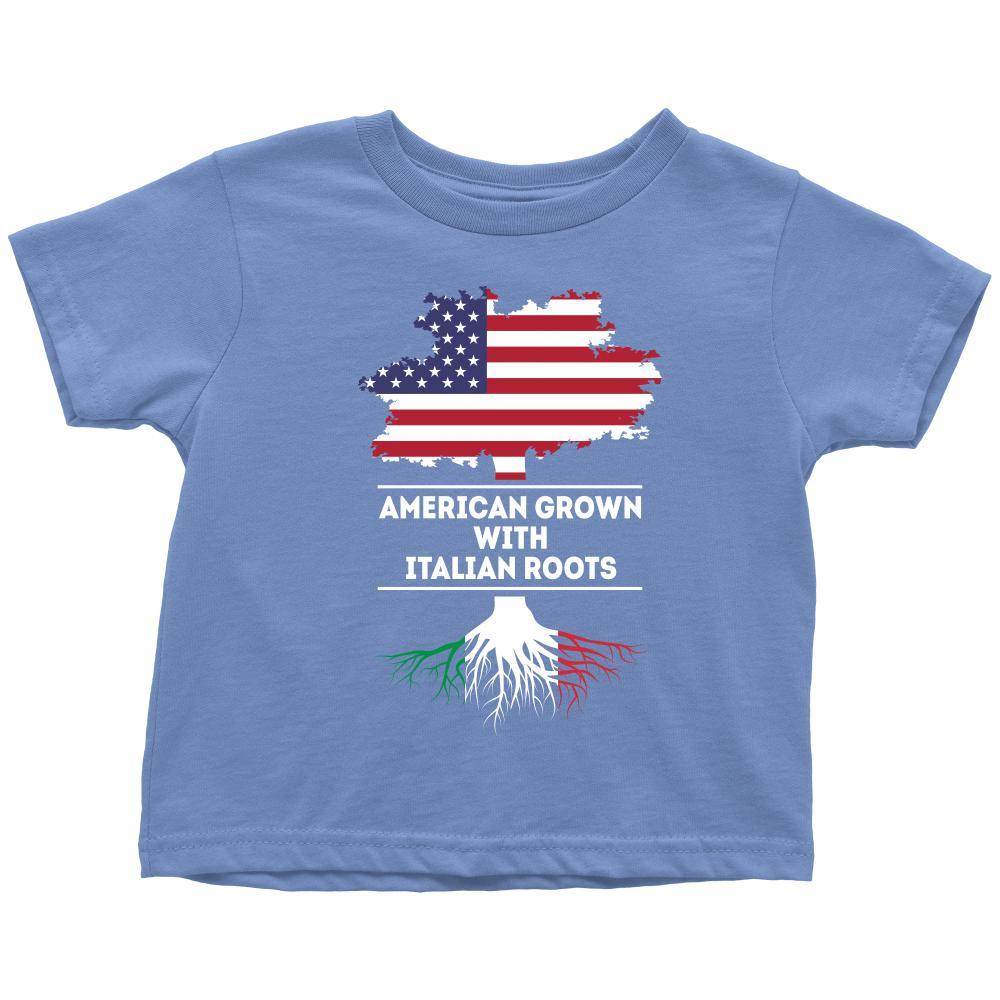 American grown with Italian Roots - Kids-T-shirt-Teelime | shirts-hoodies-mugs