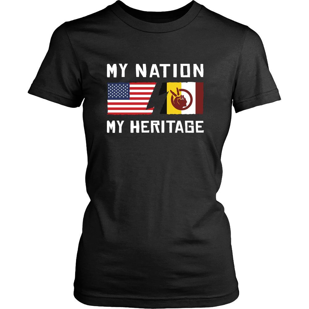 American Indian Shirt - My Nation - My Heritage - Native Roots Gift-T-shirt-Teelime | shirts-hoodies-mugs