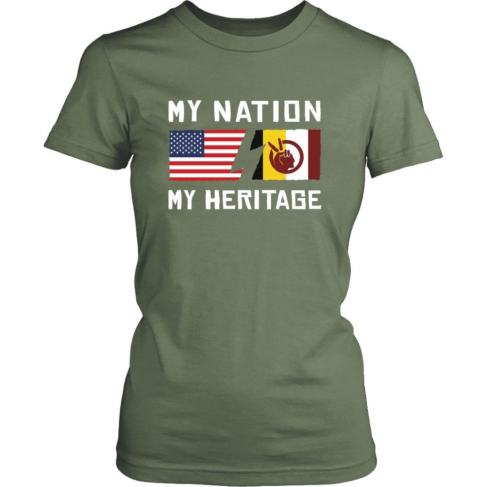 American Indian Shirt - My Nation - My Heritage - Native Roots Gift-T-shirt-Teelime | shirts-hoodies-mugs