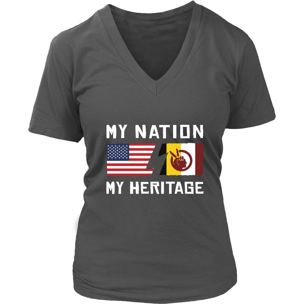 American Indian Shirt - My Nation - My Heritage - Native Roots Gift-T-shirt-Teelime | shirts-hoodies-mugs