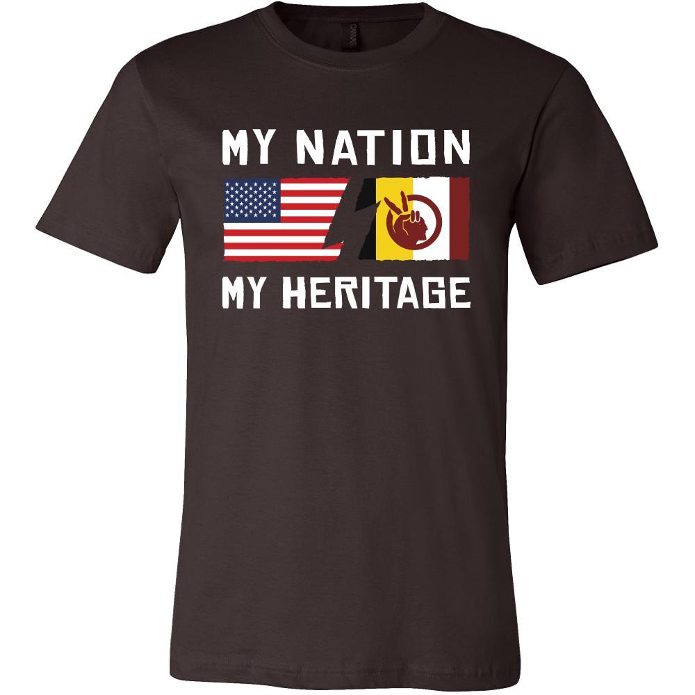 American Indian Shirt - My Nation - My Heritage - Native Roots Gift-T-shirt-Teelime | shirts-hoodies-mugs