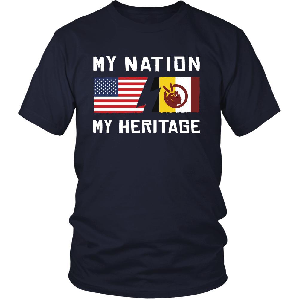 American Indian Shirt - My Nation - My Heritage - Native Roots Gift-T-shirt-Teelime | shirts-hoodies-mugs