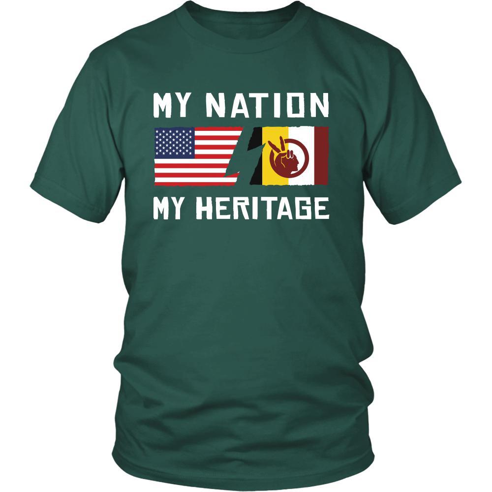 American Indian Shirt - My Nation - My Heritage - Native Roots Gift-T-shirt-Teelime | shirts-hoodies-mugs