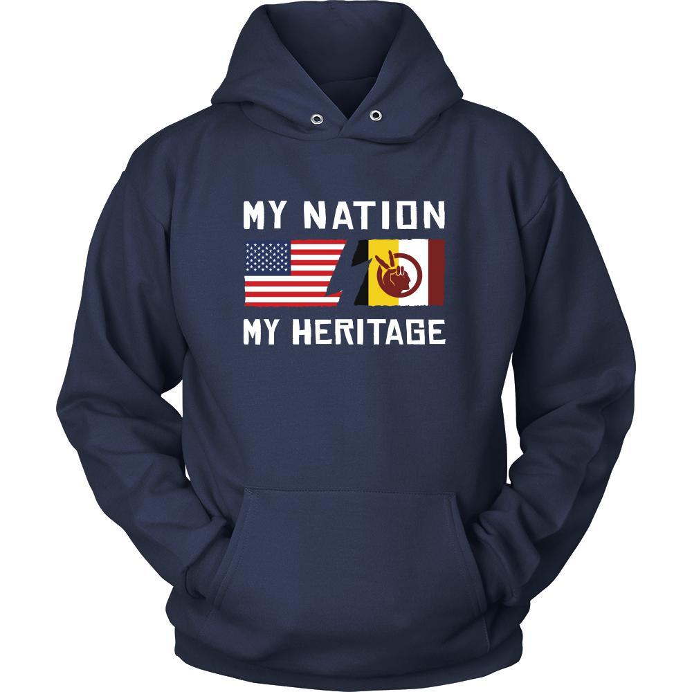 American Indian Shirt - My Nation - My Heritage - Native Roots Gift-T-shirt-Teelime | shirts-hoodies-mugs