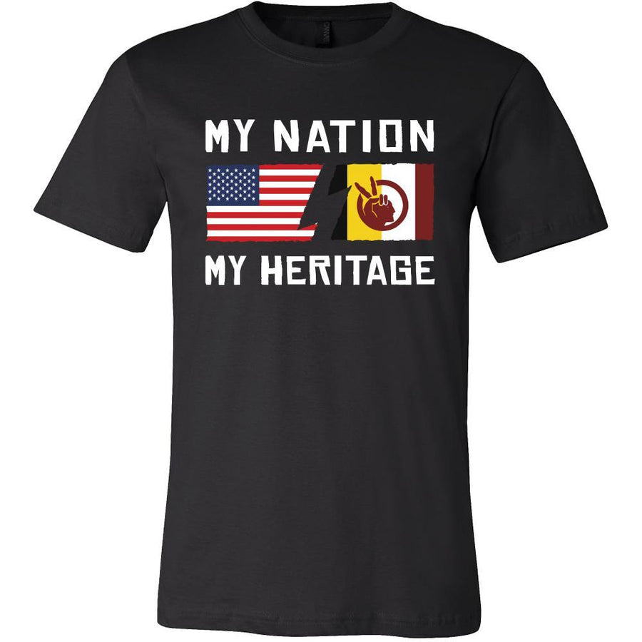 American Indian Shirt - My Nation - My Heritage - Native Roots Gift-T-shirt-Teelime | shirts-hoodies-mugs