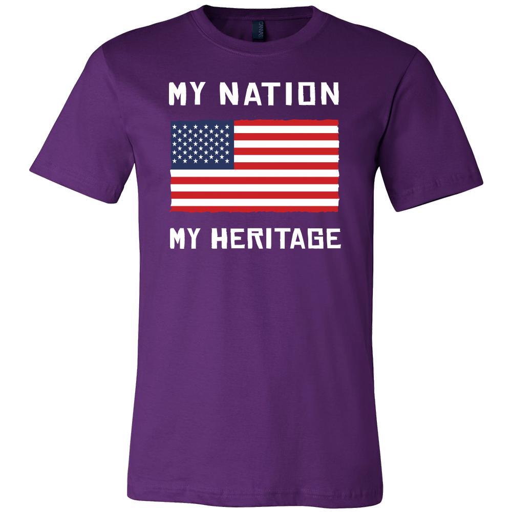 American Shirt - My Nation - My Heritage - USA Roots Gift-T-shirt-Teelime | shirts-hoodies-mugs