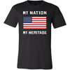 American Shirt - My Nation - My Heritage - USA Roots Gift-T-shirt-Teelime | shirts-hoodies-mugs