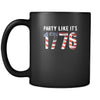Americans Party like it's 1776 11oz Black Mug-Drinkware-Teelime | shirts-hoodies-mugs