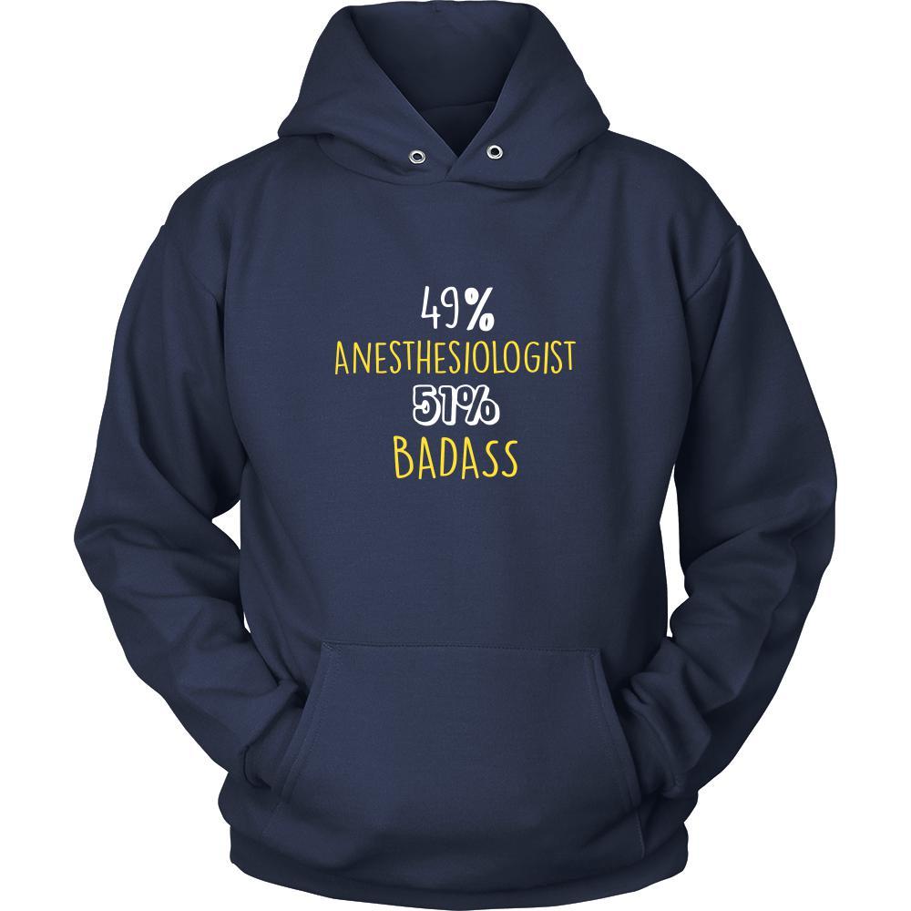 Anesthesiologist Shirt - 49% Anesthesiologist 51% Badass Profession-T-shirt-Teelime | shirts-hoodies-mugs