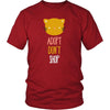 Animal Rescue T Shirt - Adopt don't shop cat-T-shirt-Teelime | shirts-hoodies-mugs