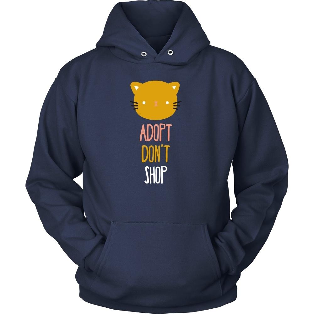 Animal Rescue T Shirt - Adopt don't shop cat-T-shirt-Teelime | shirts-hoodies-mugs