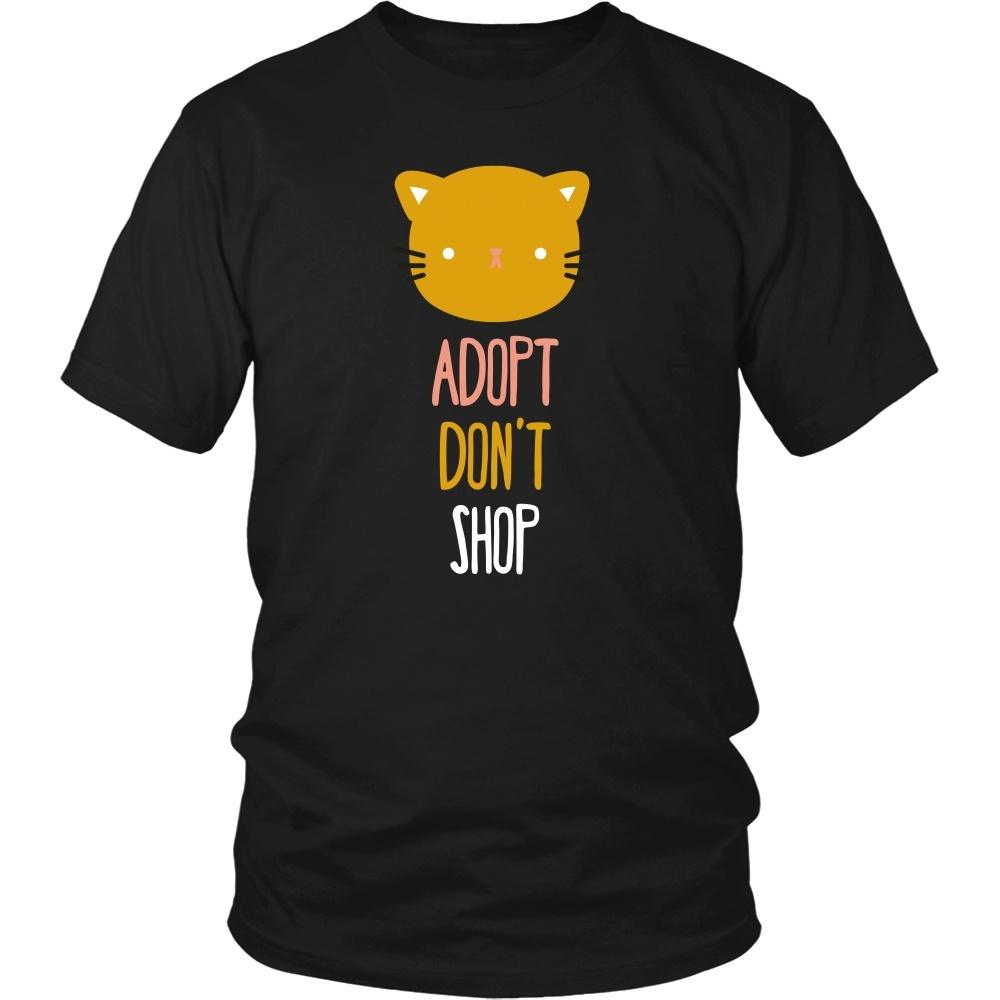 Animal Rescue T Shirt - Adopt don't shop cat