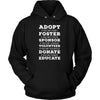 Animal Rescue T Shirt - Adopt Foster Sponsor Volunteer Donate Educate-T-shirt-Teelime | shirts-hoodies-mugs