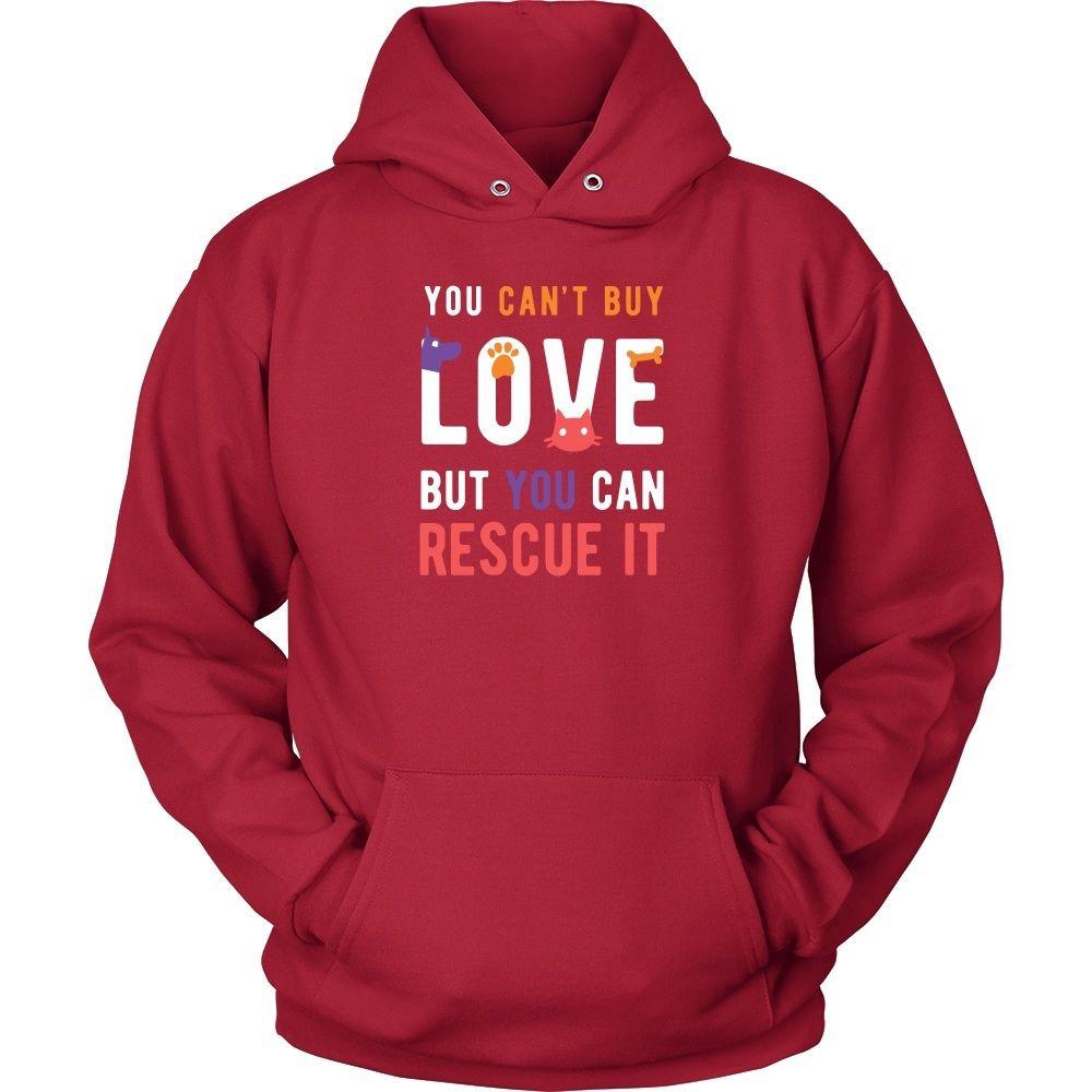 Animal Rescue T Shirt - You can't buy love but you can rescue it-T-shirt-Teelime | shirts-hoodies-mugs