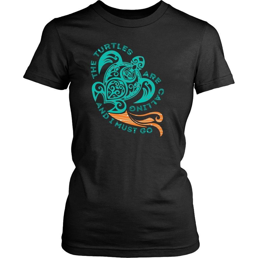 Animal T Shirt - The turtles are calling and I must go-T-shirt-Teelime | shirts-hoodies-mugs