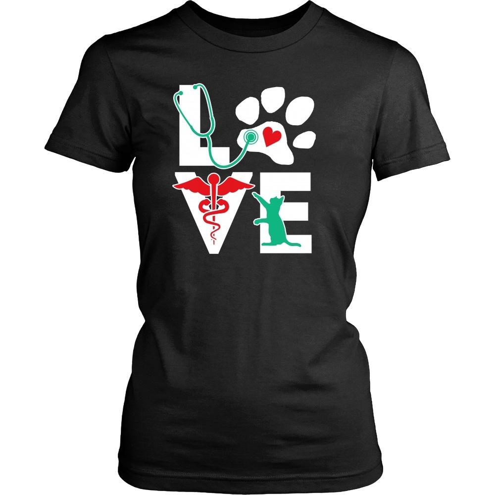 Animal T Shirts - Love Cat Little Critters-T-shirt-Teelime | shirts-hoodies-mugs