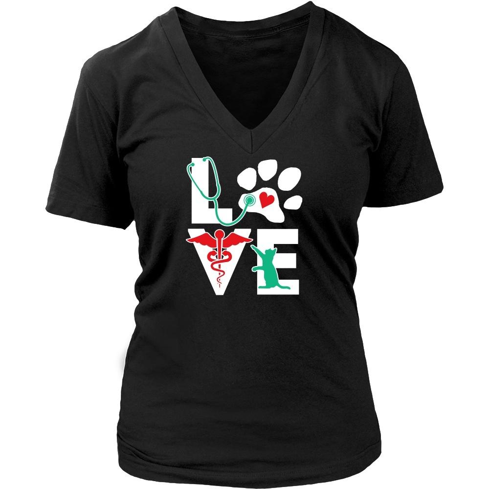 Animal T Shirts - Love Cat Little Critters-T-shirt-Teelime | shirts-hoodies-mugs