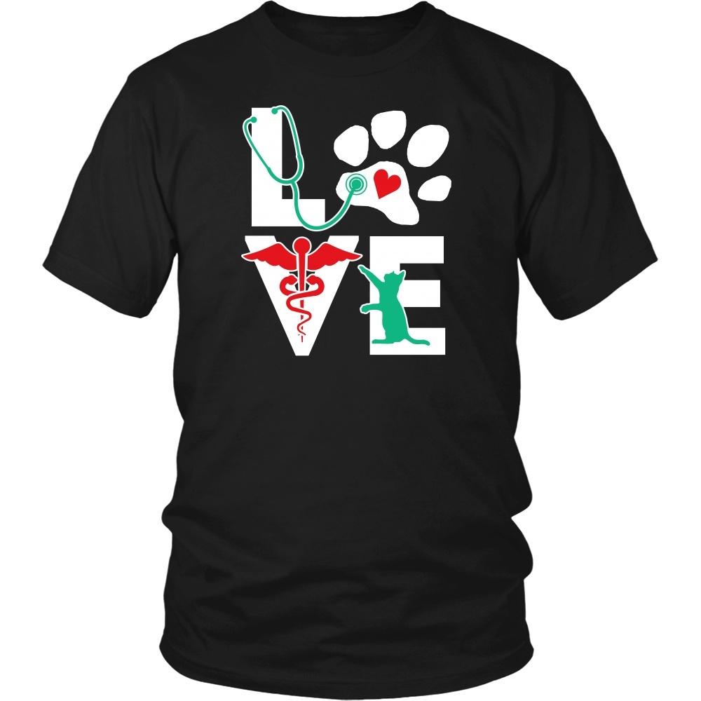 Animal T Shirts - Love Cat Little Critters-T-shirt-Teelime | shirts-hoodies-mugs