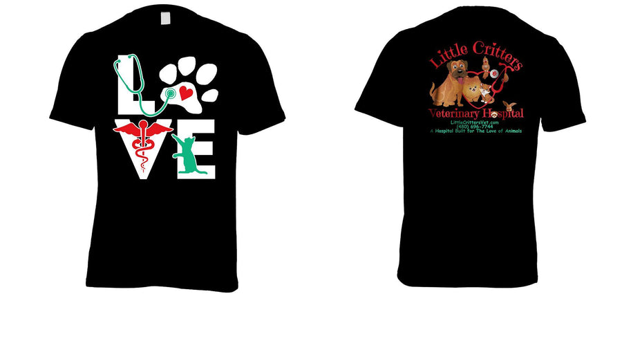 Animal T Shirts - Love Cat Little Critters-T-shirt-Teelime | shirts-hoodies-mugs