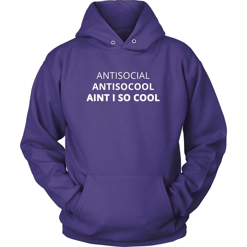 Introverts - Antisocial Antisocool Aint I So Cool - Antisocial Funny Shirt-T-shirt-Teelime | shirts-hoodies-mugs