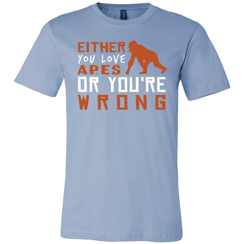 Ape Shirt - Love or Wrong - Animal Lover Gift-T-shirt-Teelime | shirts-hoodies-mugs