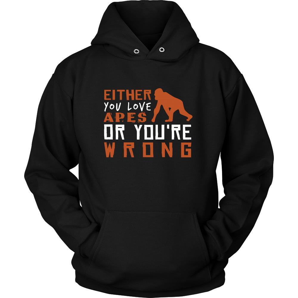 Ape Shirt - Love or Wrong - Animal Lover Gift-T-shirt-Teelime | shirts-hoodies-mugs