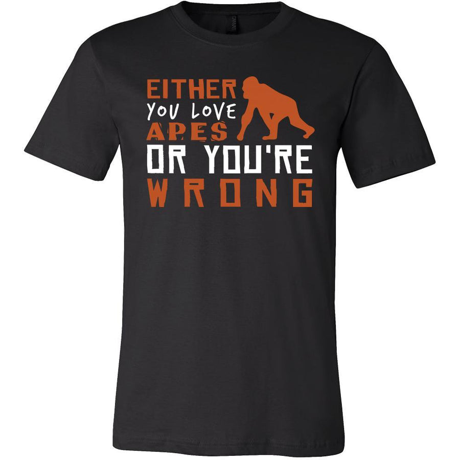 Ape Shirt - Love or Wrong - Animal Lover Gift-T-shirt-Teelime | shirts-hoodies-mugs