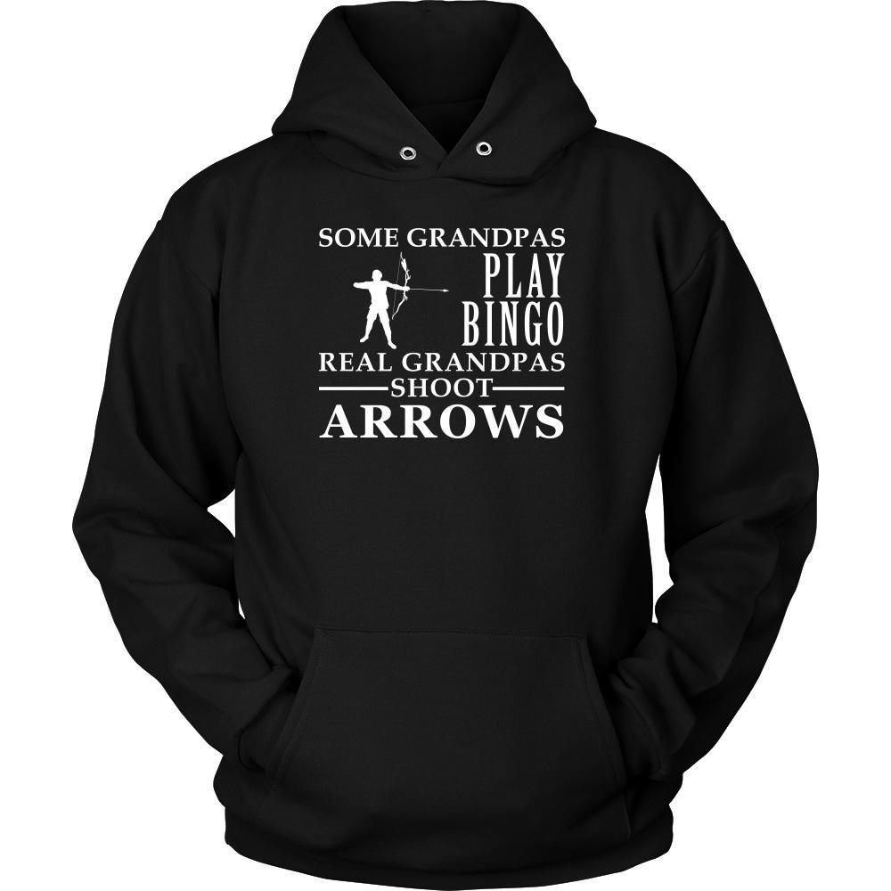Archery Shirt Some Grandpas play bingo, real Grandpas go Archery Family Hobby-T-shirt-Teelime | shirts-hoodies-mugs