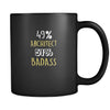 Architect 49% Architect 51% Badass 11oz Black Mug-Drinkware-Teelime | shirts-hoodies-mugs