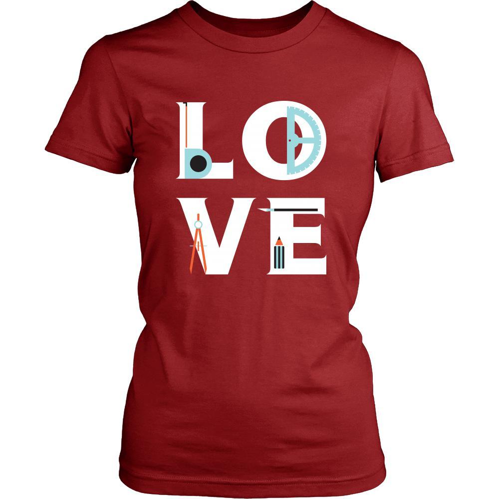 Architect - LOVE Architect - Profession/Job Shirt-T-shirt-Teelime | shirts-hoodies-mugs