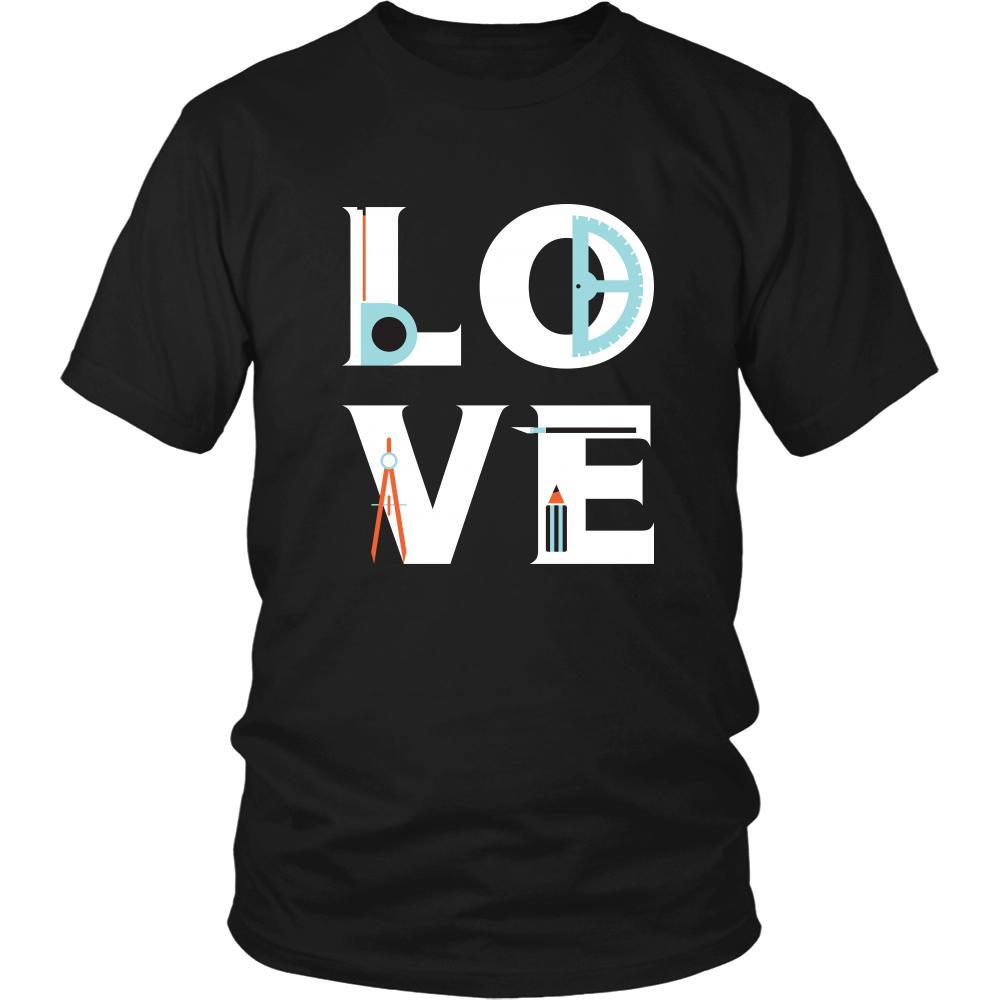 Architect - LOVE Architect - Profession/Job Shirt-T-shirt-Teelime | shirts-hoodies-mugs