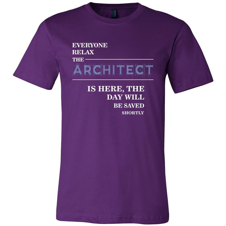 Architect Shirt - Everyone relax the Architect is here, the day will be save shortly - Profession Gift-T-shirt-Teelime | shirts-hoodies-mugs