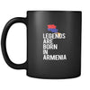Armenia Legends are born in Armenia 11oz Black Mug-Drinkware-Teelime | shirts-hoodies-mugs