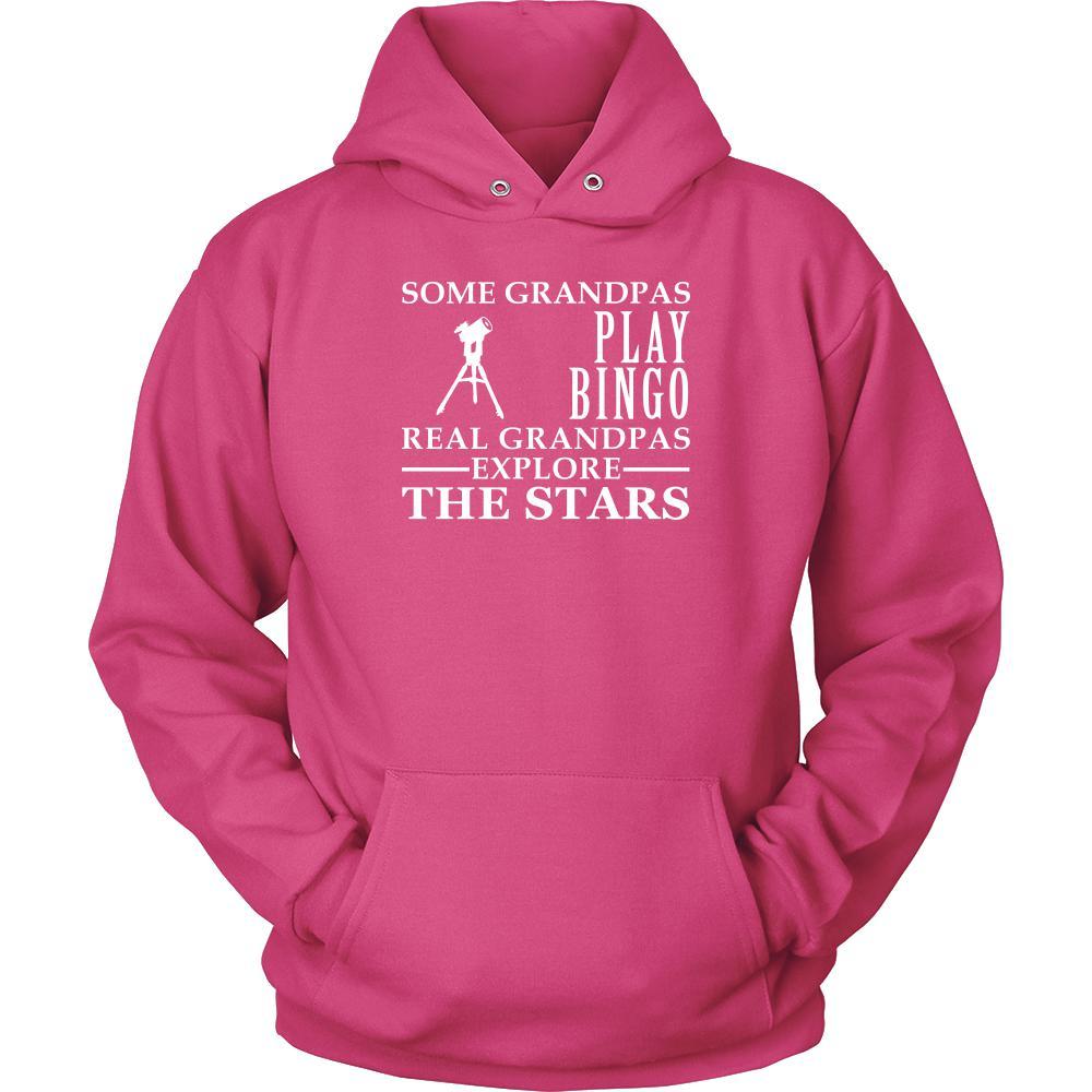 Astronomy Shirt Some Grandpas play bingo, real Grandpas Explore the Stars Family Hobby-T-shirt-Teelime | shirts-hoodies-mugs