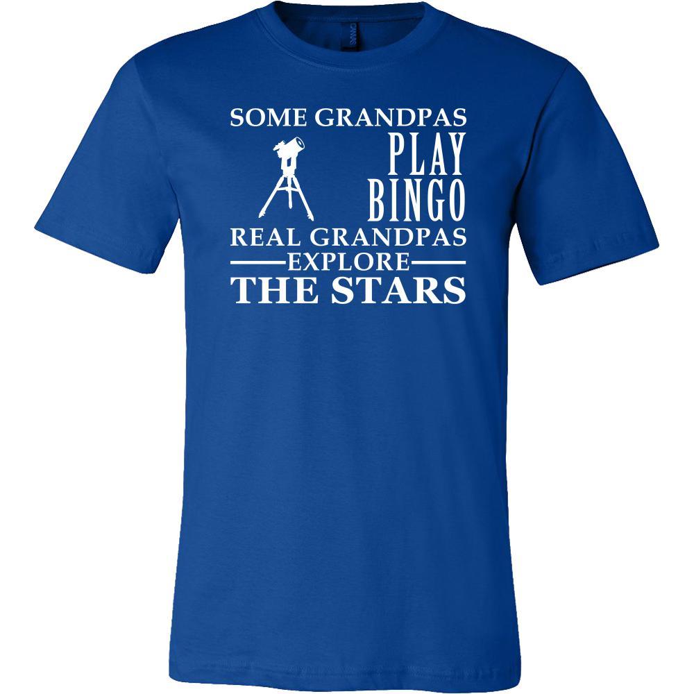 Astronomy Shirt Some Grandpas play bingo, real Grandpas Explore the Stars Family Hobby-T-shirt-Teelime | shirts-hoodies-mugs