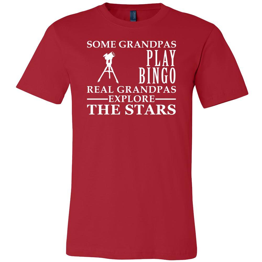 Astronomy Shirt Some Grandpas play bingo, real Grandpas Explore the Stars Family Hobby-T-shirt-Teelime | shirts-hoodies-mugs