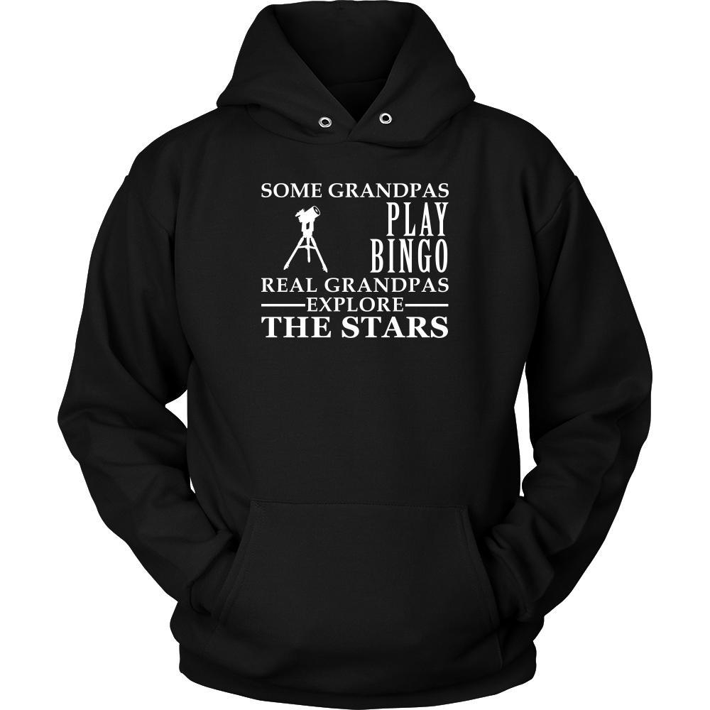 Astronomy Shirt Some Grandpas play bingo, real Grandpas Explore the Stars Family Hobby-T-shirt-Teelime | shirts-hoodies-mugs