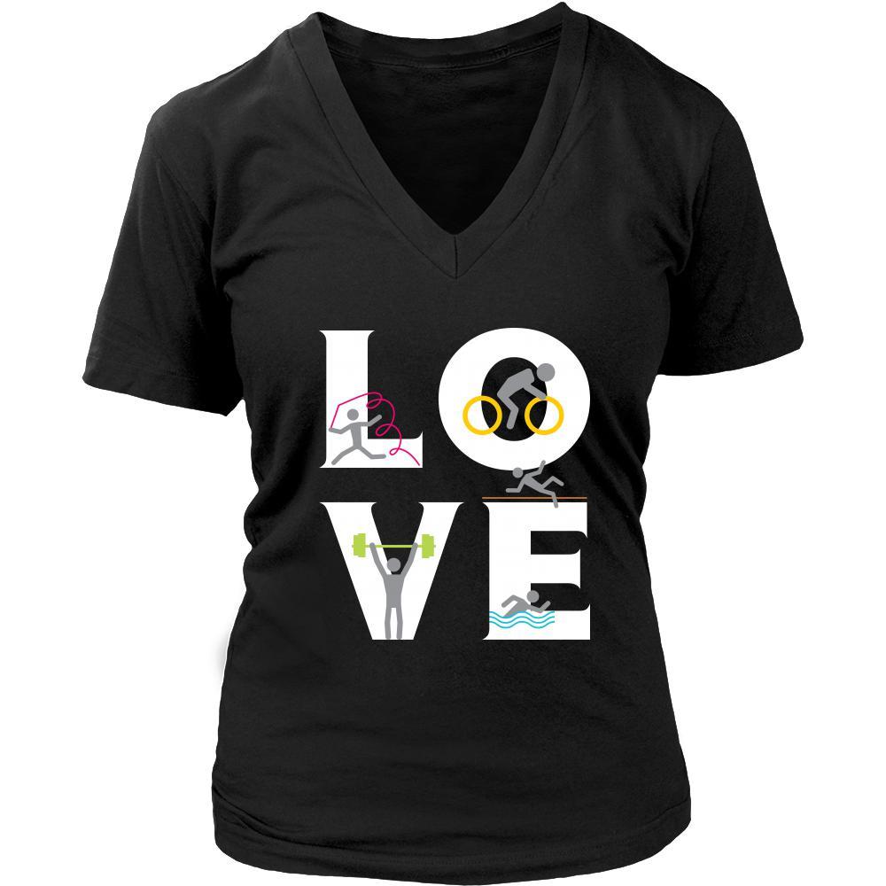 Athlete - LOVE Athlete - Sport Lover Shirt-T-shirt-Teelime | shirts-hoodies-mugs