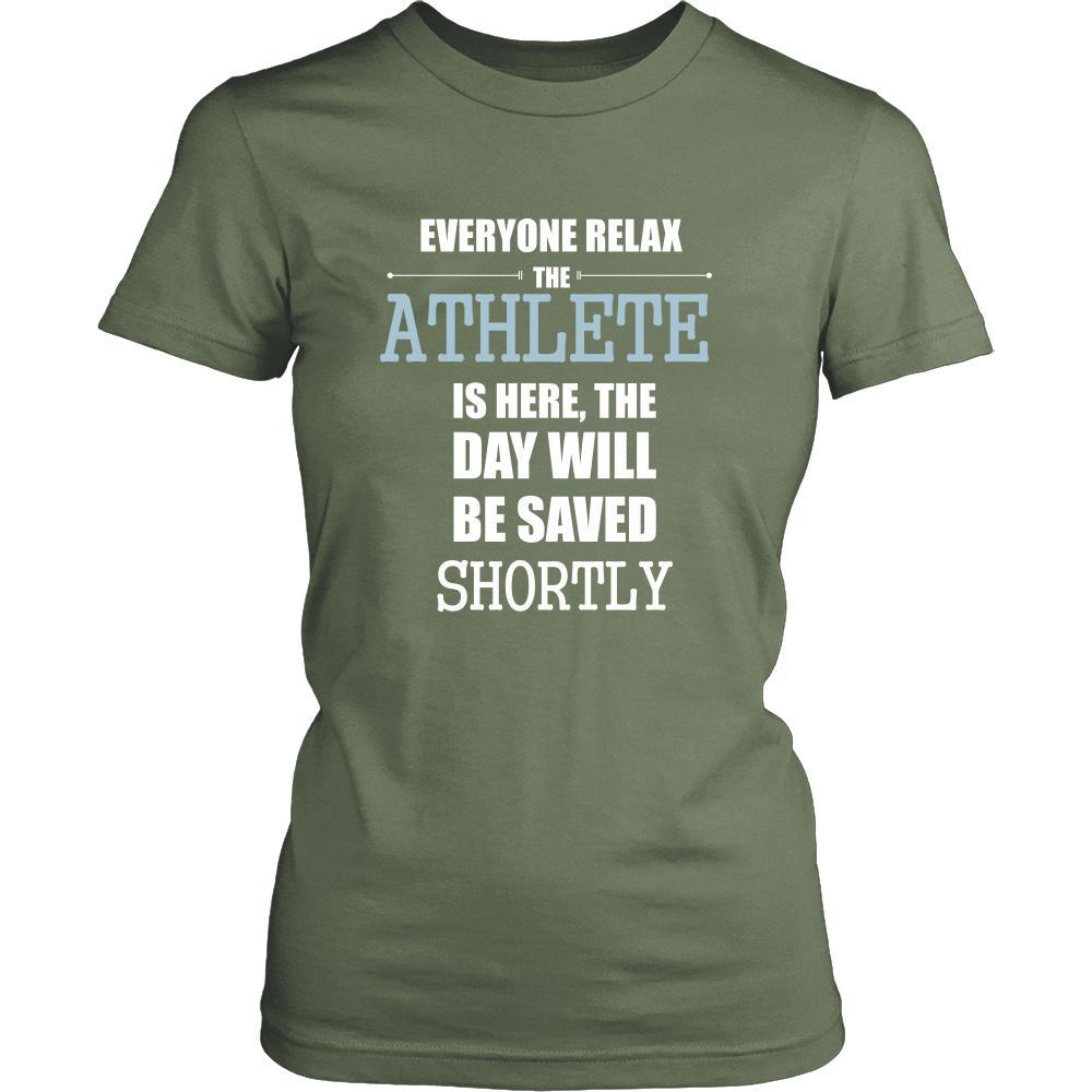 Athlete Shirt - Everyone relax the Athlete is here, the day will be save shortly - Profession Gift-T-shirt-Teelime | shirts-hoodies-mugs