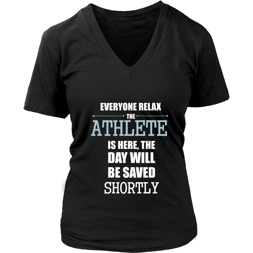 Athlete Shirt - Everyone relax the Athlete is here, the day will be save shortly - Profession Gift-T-shirt-Teelime | shirts-hoodies-mugs