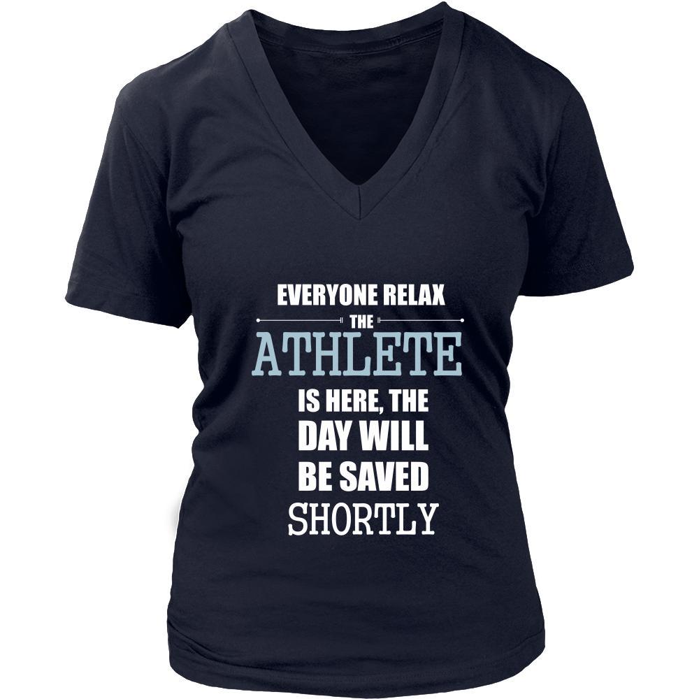 Athlete Shirt - Everyone relax the Athlete is here, the day will be save shortly - Profession Gift-T-shirt-Teelime | shirts-hoodies-mugs