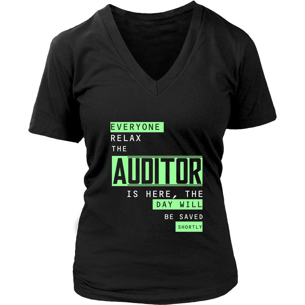 Auditor Shirt - Everyone relax the Auditor is here, the day will be save shortly - Profession Gift-T-shirt-Teelime | shirts-hoodies-mugs