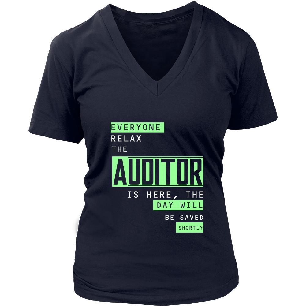 Auditor Shirt - Everyone relax the Auditor is here, the day will be save shortly - Profession Gift-T-shirt-Teelime | shirts-hoodies-mugs