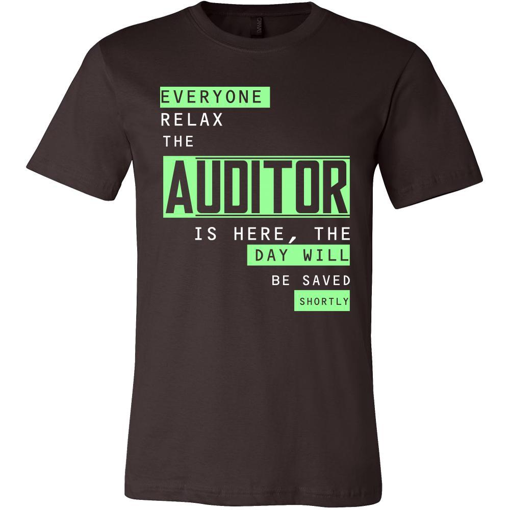 Auditor Shirt - Everyone relax the Auditor is here, the day will be save shortly - Profession Gift-T-shirt-Teelime | shirts-hoodies-mugs