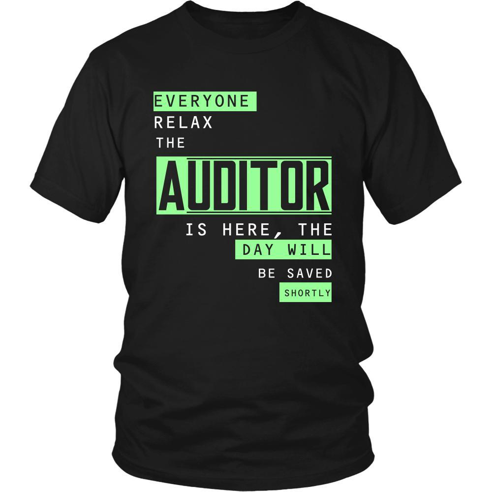 Auditor Shirt - Everyone relax the Auditor is here, the day will be save shortly - Profession Gift-T-shirt-Teelime | shirts-hoodies-mugs